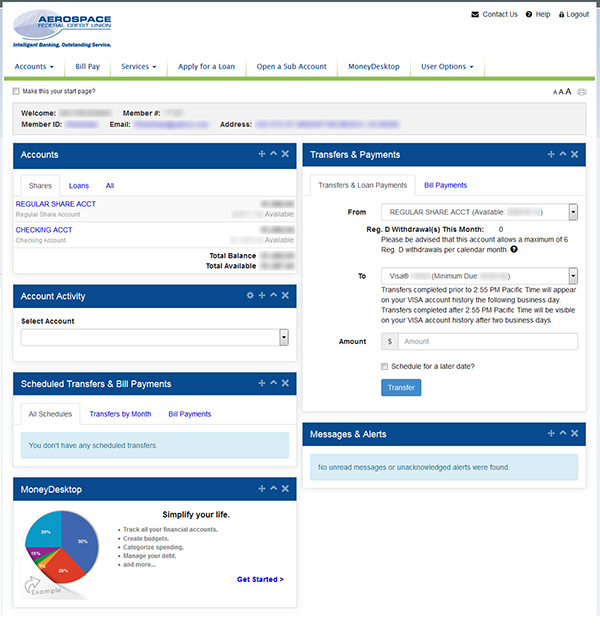 Account Dashboard