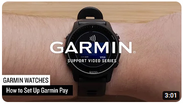 How to set up Garmin Pay video link